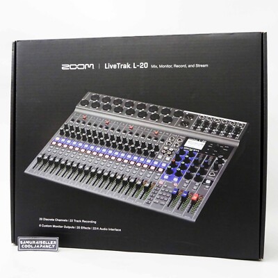 Zoom LiveTrak L-20 Digital Mixer Live Mixer Multi-Track Recorder
