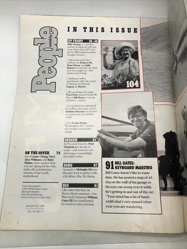 VTG People Weekly Magazine August 20, 1990 I Want A Child Connie Chung - Picture 2 of 5