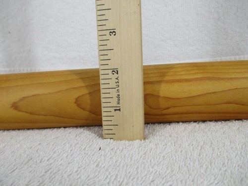 Rolling Pin Farmhouse Vintage Wooden 17" Baking Pastry Pasta Craft Brown 2 Set - Picture 6 of 12