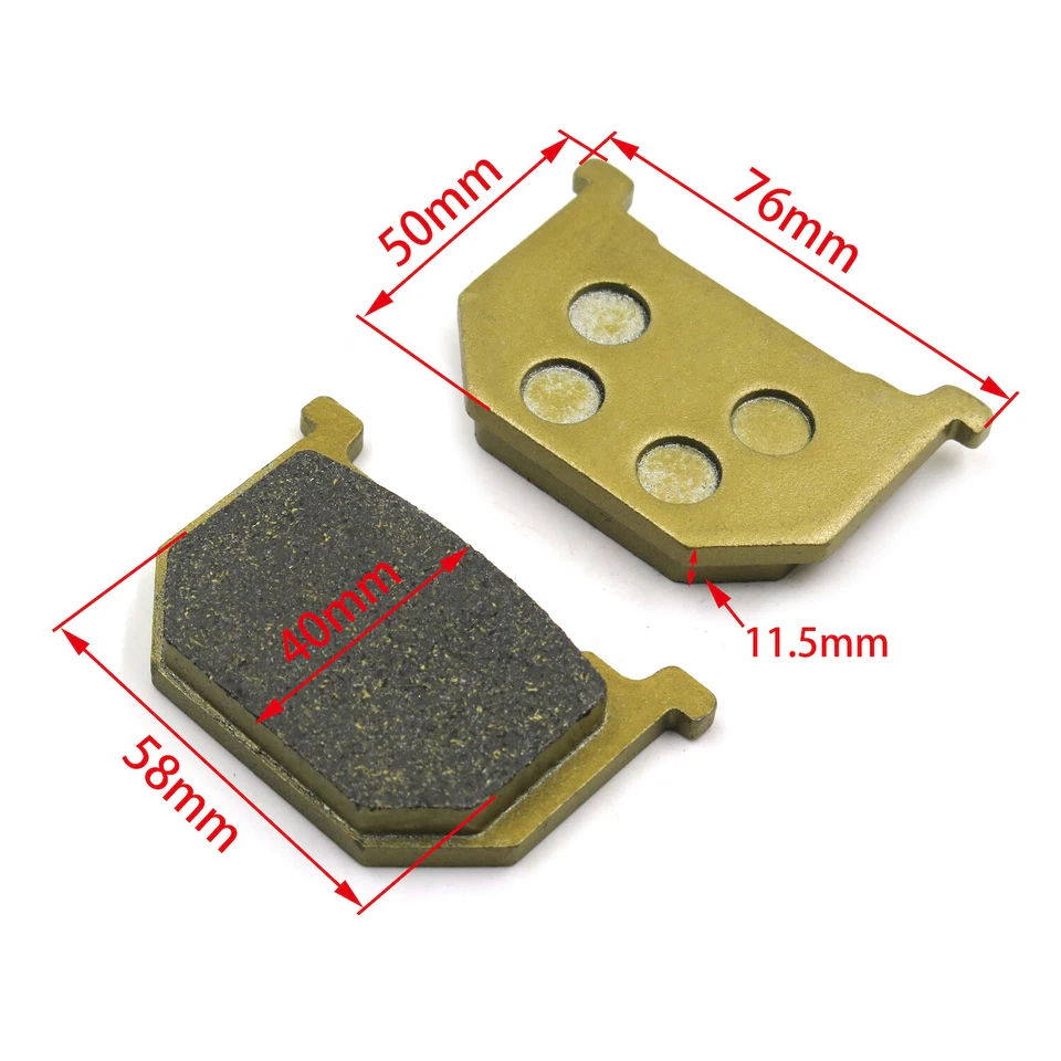 Juego de pastillas de freno de cerámica semimetálica para Suzuki GN400 GS1000 GV700GL Madura-TT51 Foto 2 de 4