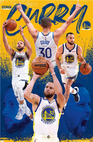 Poster Stephen Curry - NBA - Warriors - Basquete - Jogador - Uau Posters