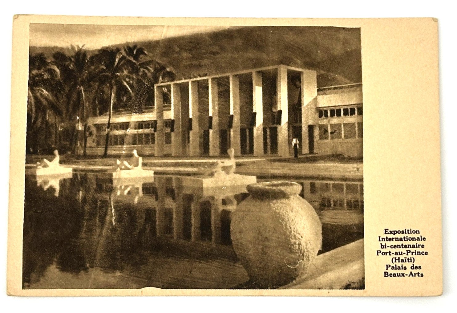 Palais des Beaux-Arts Haiti Bicentennial Expo Postcard Port-au-Prince 1949