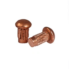 Round Pan Head Solid Copper Rivets Knurled Thumb Rivets Nut Insert M2 M2.5 M3