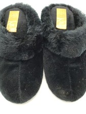 Kms WOMEN'S BLACK SLIP ON SLIPPERS BLACK DEEP CUSHIONING 7 M