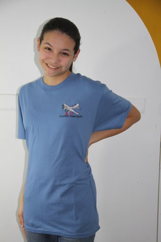 B-17 Flying Fortress Embroidered Crest T-shirt Warbirds WWII Aircraft