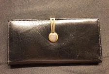 ROSENFELD WALLET/BILLFOLD LEATHER BLACK TAN,ITALY HIGH END