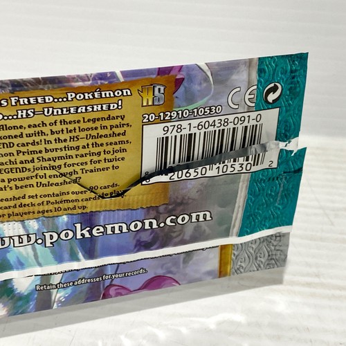 Heartgold HS Unleashed OPENED Pokemon Card Booster Pack - NO CARDS - FOR DISPLAY - Picture 4 of 4
