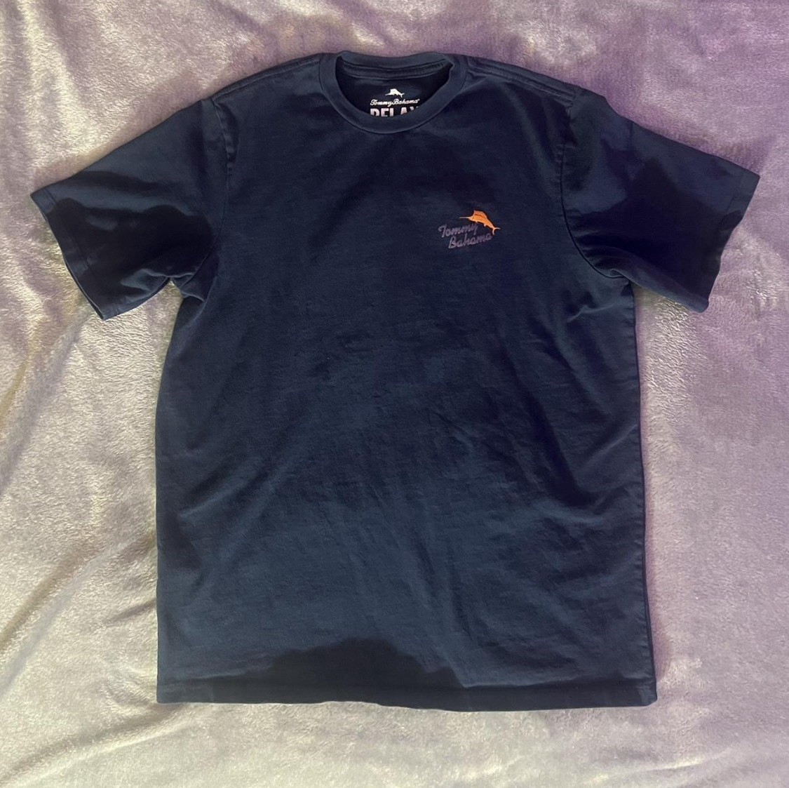 Men's Tommy Bahama Relax Spring Fling Graphic Print UPF 50 T-Shirt Navy XS