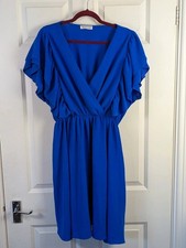 Royal blue flowy dress new collection one size 10 to 22