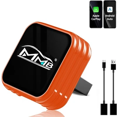 MMB CP-Ultra 2026 Wireless CarPlay Adapter, 2-in-1 for iPhone & Ultra-Orange - Image 1 of 4