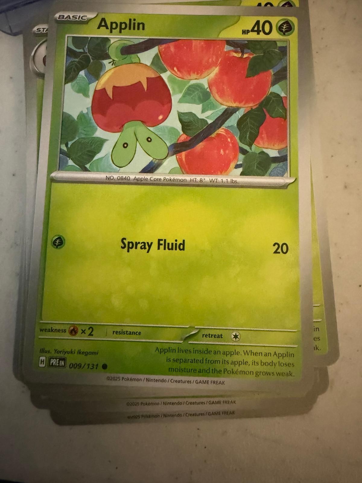 APPLIN 009/131 C PRISMATIC EVOLUTIONS POKEMON NM/M