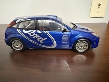Vintage AUTOART 2001 FORD FOCUS WRC 99 PRESENTATION 89910 Diecast Blue Car 1:18
