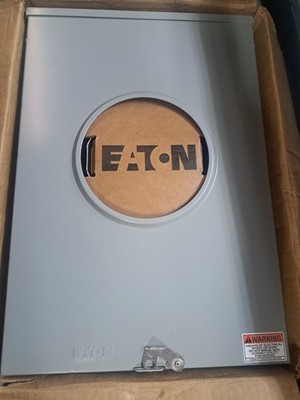 EATON METER BASE 200A 1-PH 3W, 4-JAWS, 600VAC, UTE4213ZCH W/BY PASS