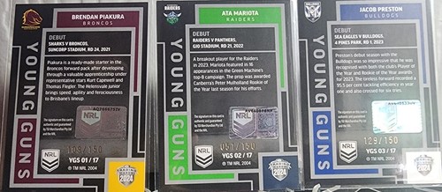 2024 NRL Elite Young Guns Signature Set #YGS01 TO #YGS17 /150 - Picture 2 of 12