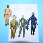 VINTAGE 1983 lot Four figures - ARAH GI Joe loose Figures READ - VINTAGE TOYS