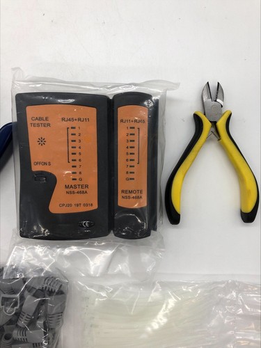 Netzwerk Werkzeug Set RJ45 Testger Presszange für RJ45 Stecker 8P 6P - Afbeelding 4 van 4