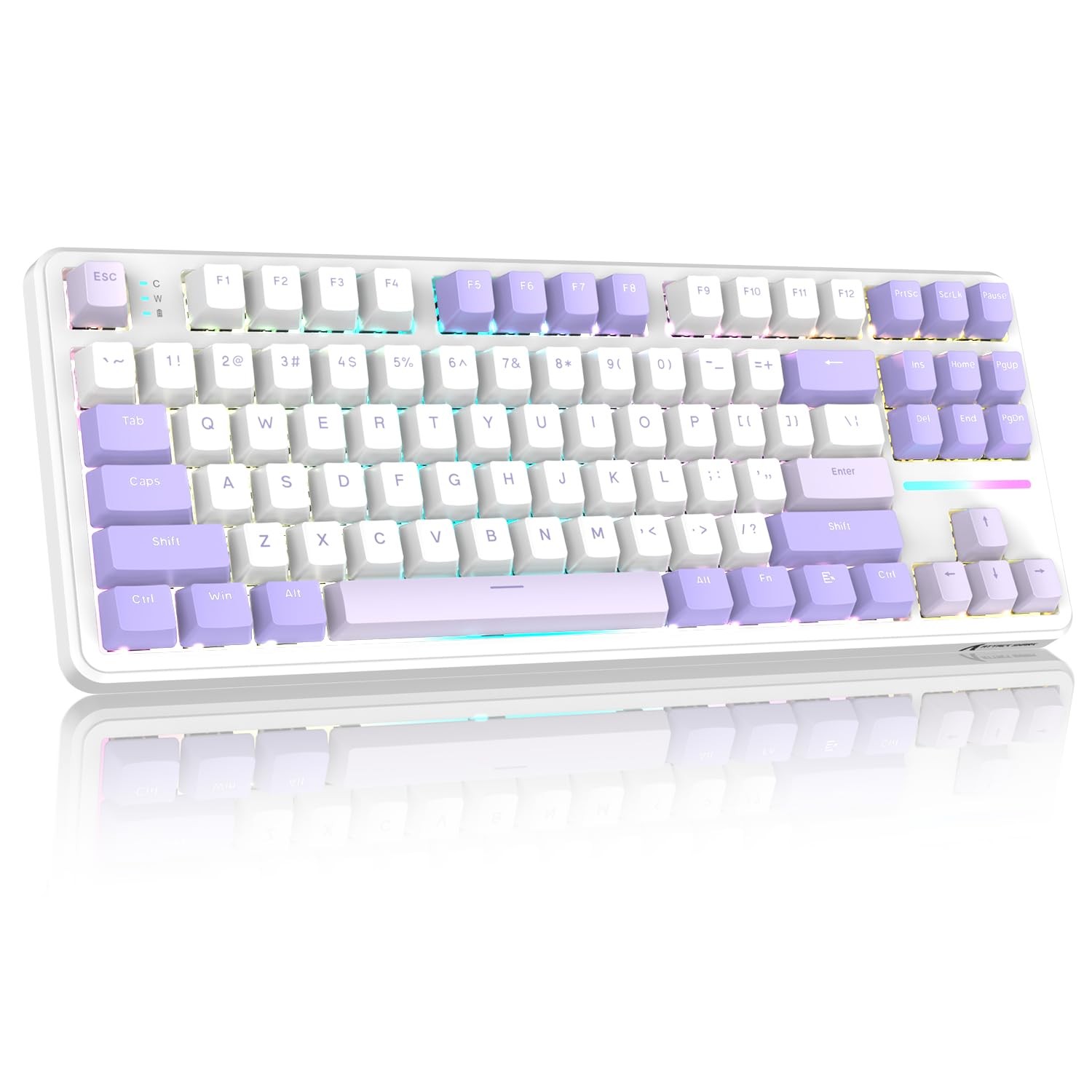 Clavier mécanique sans fil X87 idéal pour le télétravail et les sessions gaming