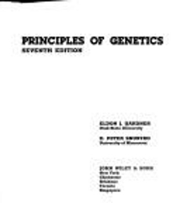 Prinzipien Der Genetik Gebunden D. Peter, Gardner, Eldon J. Snus