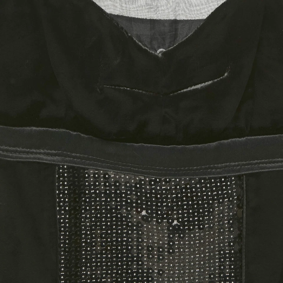 Top de espagueti de terciopelo con detalle de lentejuelas negras Dolce Gabbana S Foto 3 de 4