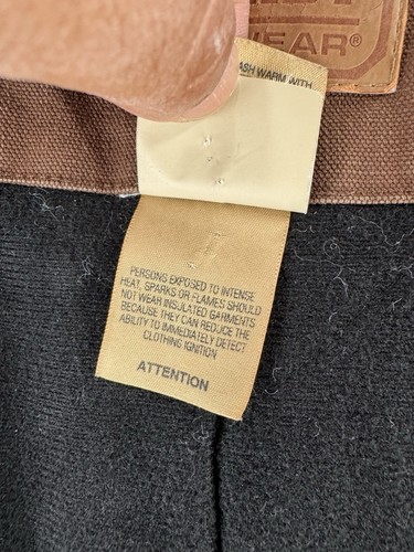 CE Schmidt Jacket Men Sz L Tall Brown Full Zip Hooded Canvas Heavy Duty WorkWear - Picture 15 of 21