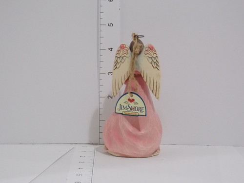 Jim Shore Heartwood Creek Engel Figur rosa Kleid Blumen Heiligenschein Sammlerstück - Bild 3 von 6