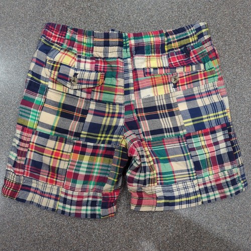 Polo Ralph Lauren Shorts Boys 6 Multicolor Plaid Chino Preppy - Picture 2 of 6