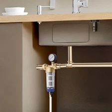 1/2" Hot Water Filter Reusable Sediment Water Filter Home Spin Down Mesh System