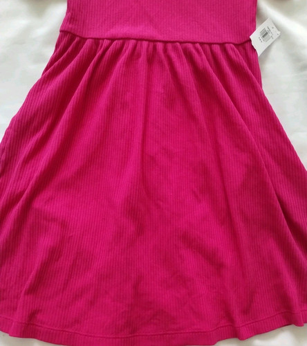 NEU MIT ETIKETT MÄDCHEN OLD NAVY BEERE LILA KURZÄRMELIG GERIPPT SOMMERKLEID S 6-7 - Bild 2 von 8