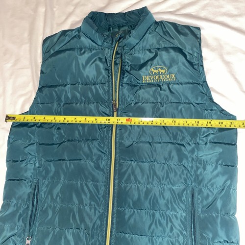 GUC Devoucoux Biarritz-France Green Medium Padded Zip Vest - Picture 5 of 9