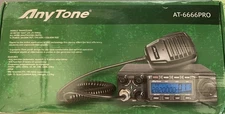 AnyTone AT-6666PRO 10-Meter Mobile Transceiver BRAND NEW MODEL AM/FM/USB/LSB/PA