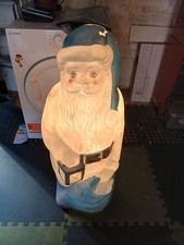 large 3ft Vintage Santa frozen blow mold Christmas outdoor light display working
