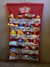 Complete Rare Sesame Street Kellogg Beloved Mini Bean Wall Hanging Vintage Plush