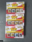 3 sealed Funko Bitty Pop! Pokémon 4-packs