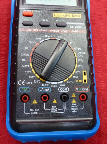 MULTÍMETRO AUTOMOTRIZ DE LUJO CORNWELL TOOLS ES-C585 CON CABLES, ESTUCHE - Imagen 6 de 7
