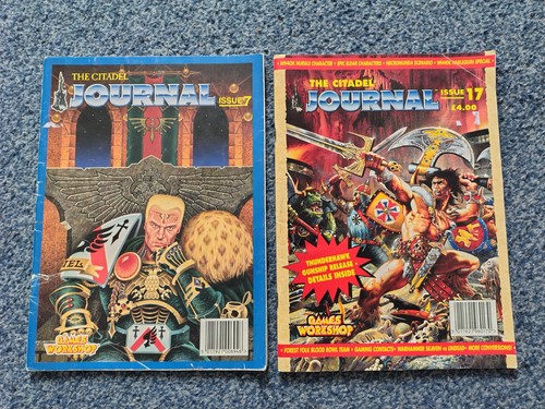 CITADEL JOURNAL 7 AND 17 ACC TO GOOD USED C GAMES WORKSHOP WARHAMMER 40K WFB 90s