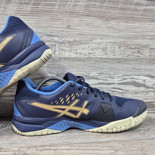 Zapatillas deportivas Asics Gel Challenger para hombre talla 9,5 azul dorado tenis encurtido - Imagen 12 de 13