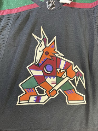 Adidas Arizona Coyotes Kachina Retro Schwarz Trikot Herren Medium Größe 44 - Bild 2 von 6