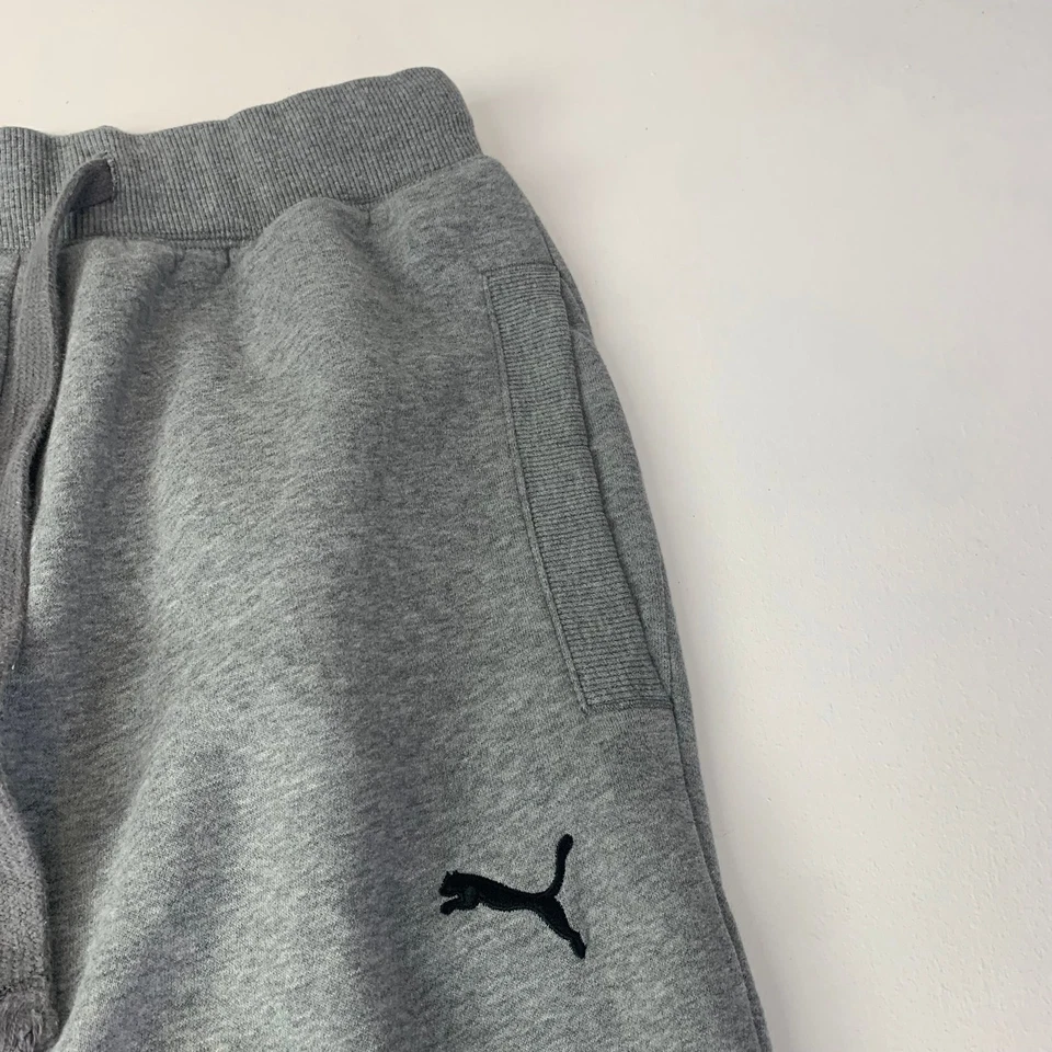 Pantalones deportivos Puma con cordón logotipo gris para mujer M Foto 3 de 4