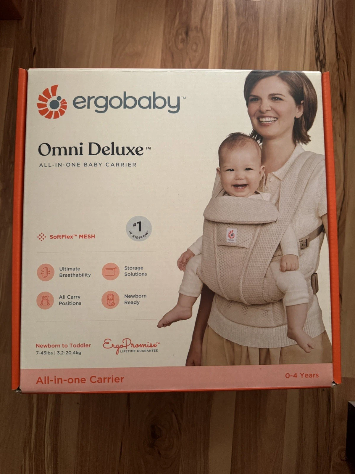 Ergobaby Omni Deluxe All-in-One Baby Carrier (Natural Beige) - New Sealed
Opens in a new window or t