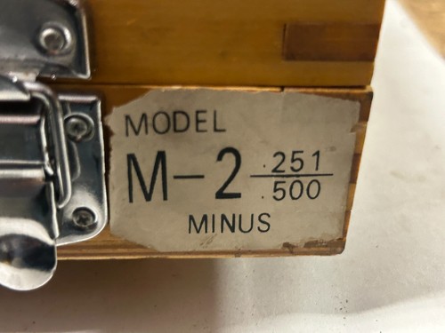 MACHINIST AucStnd WERKZEUG DREHBANK FRÄSE Maschinist Pin Gage Set - M - 2 Minus - Bild 9 von 9