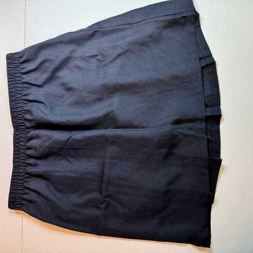 NWT Women's Plus Size 20 Cute Navy Blue Skirt With Pleated Front By Izod - Picture 9 of 10