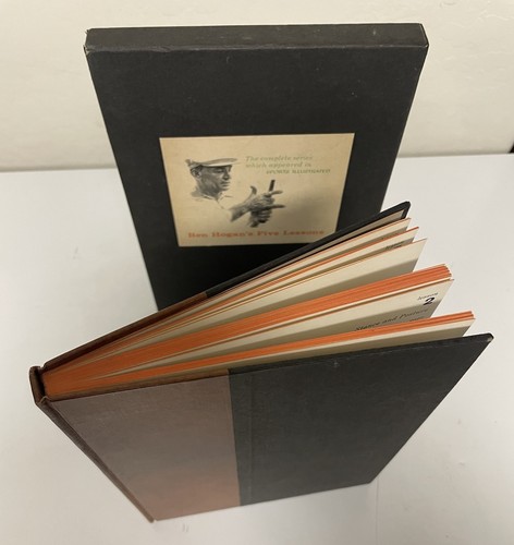 Ben Hogan Five Lessons Fundamentals of Golf First Deluxe 1957 Slipcase Book - Picture 12 of 13