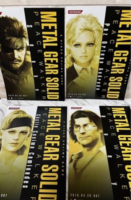 Novelty Metal Gear Solid Peace Walker Promotional Poster Comp Set Of 10