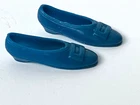 Vintage Francie Shoes Blue Buckle Flats #1275 Bells #1243 Striped Types Twiggy