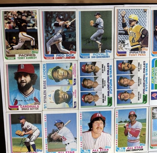 26 Card Lot 1982 Topps Baseball Cards See Pics For Exact Cards & Condition STARS - Picture 4 of 20