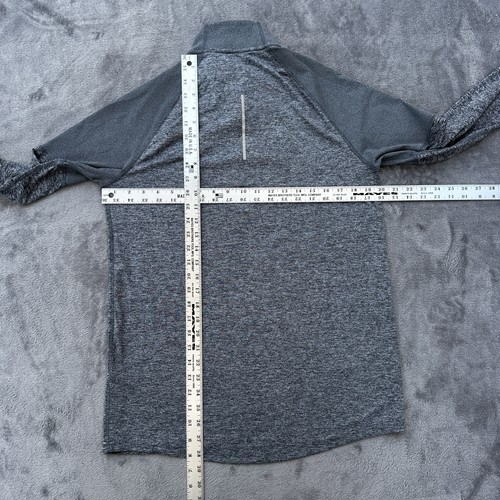 Nike Dri-FIT 1/2 Zip Running Shirt Mens Medium Long Sleeve Reflective Thumb Hole - Picture 7 of 12