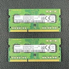 2x4GB Pair Samsung 8GB Total DDR3L-1600 SO-DIMM Laptop RAM Matched Pair
