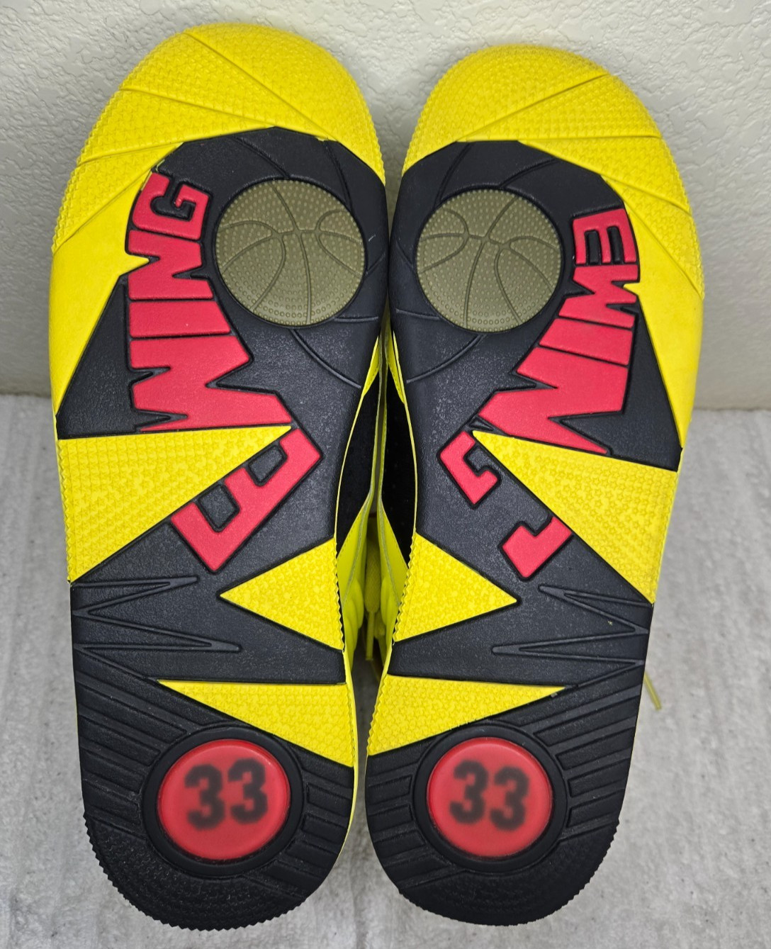 PATRICK EWING size 16 Eclipse Blazing Yellow/Red/… - image 4