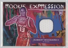 2020-21 Panini Court Kings Rookie Expression Memorabilia Robert Woodard II 5yi