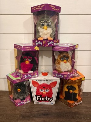 Vintage Lot of 6 1990s New in the Box Hasbro Furby